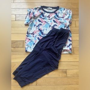 Tie dye PJ set 5Y